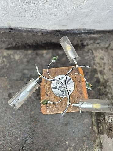 купить часы настенные: Настенный светильник с тремя плафонами - Тип: бра, 3 источника света — 1