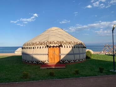 аренда сноуборда бишкек: Боз үйлөрдү ижаралоо, Каркасы Жыгач, 85 баш, Казан, Идиш-аяк, Полу менен — 6