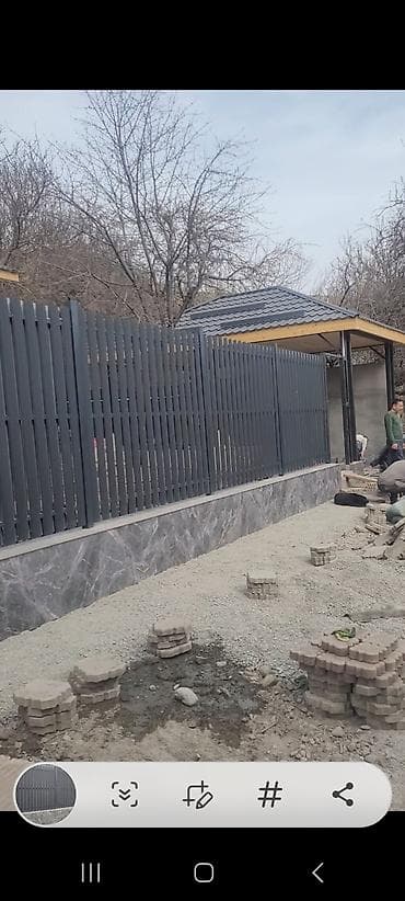 монолит жумуш: Забор жалюзи/штакетник из металла с вертикальными ламелями - — 3