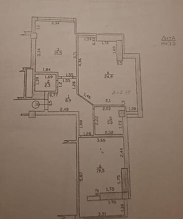 дом на иссык куле купить: 2 комнаты, 76 м², Элитка, 6 этаж, Евроремонт — 2