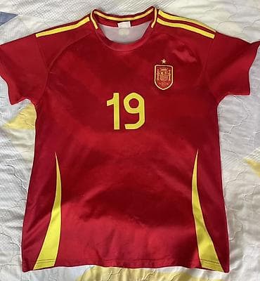 nike dri fit: Футбольная майка сборной Испании. - Домашняя расцветка: красная с — 1