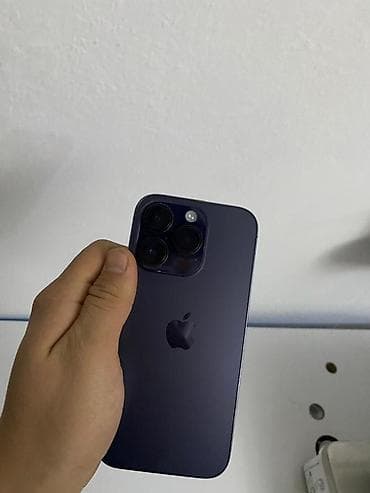 купить ноутбук в бишкеке бу: IPhone 14 Pro, Б/у, 256 ГБ, Deep Purple, Чехол, 82 % — 2