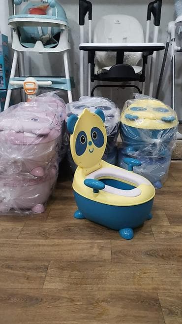 Детский горшок «Панда» с крышкой и спинкой - Удобная анатомическая at lalafo.kg Детский горшок «Панда» с крышкой и спинкой - Удобная анатомическая