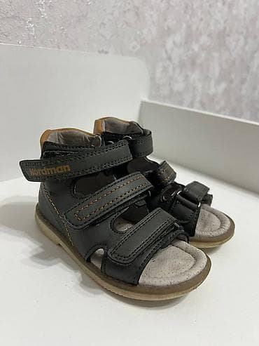 кожанные шлепки: Детские сандалии Nordman - Модель: открытые сандалии с поддержкой — 2