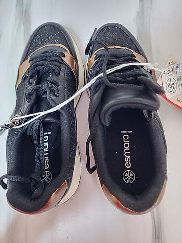 кроксы crocs: Кроссовки Esmara - Размер: EU 37 (UK 4) - Цвет: черный с бронзовыми — 4