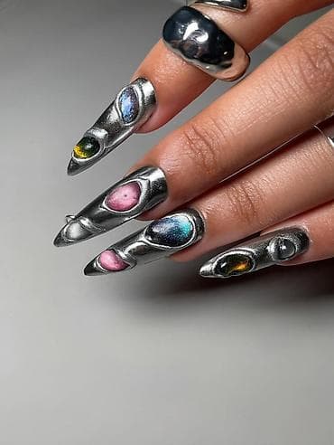 кра: Маникюр + укрепление — акция • Цена: 700 сом • Дизайн в подарок • — 8