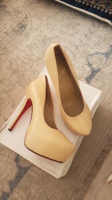 белорусская обувь для проблемных ног бишкек: Туфли, 38, Б/у, цвет - Бежевый, Самовывоз — 1