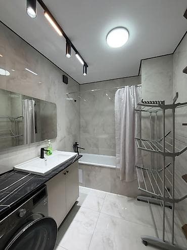 Квартиры: 2 комнаты, 77 м², Асанбай мкр Элитка, 9 этаж, Дизайнерский ремонт — 4