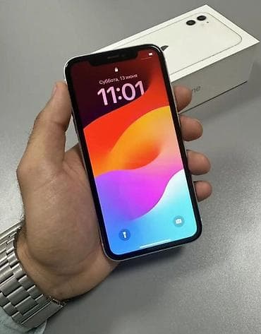iphone 11 каропка: IPhone 11, Б/у, 128 ГБ, Белый, Зарядное устройство, Чехол, Кабель, 78 % — 3