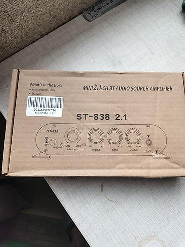Усилитель звука ST-838-2.1 (mini 2.1‑ch BT Audio Source Amplifier)