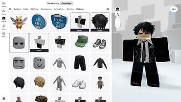 костюм крысы: Набор косметики для аватара в Roblox (стиль “чёрный школьный/каджуал”) — 1