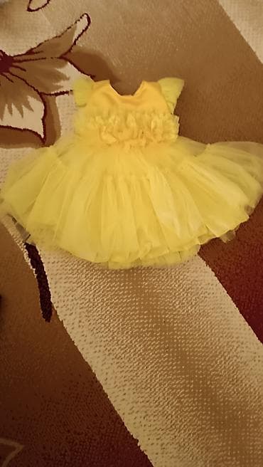 Детское платье, цвет - Желтый