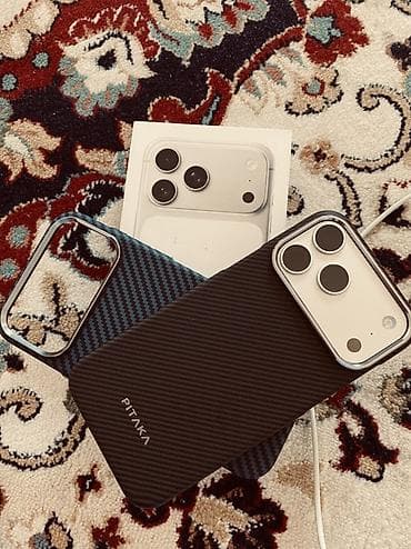 IPhone 17 Pro Max, Новый, 256 ГБ, Белый, Зарядное устройство, Защитное стекло, Чехол, 100 %