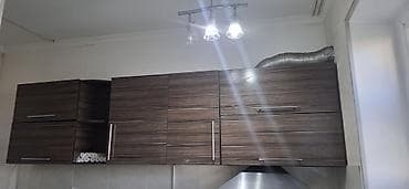 вытяжка на кухню: Кухонный гарнитур, Б/у, цвет - Коричневый, ДСП, Самовывоз — 2