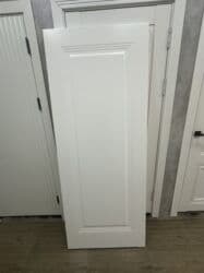 осб панели: Межкомнатная дверь со стеклом, Двустворчатая, цвет - Белый — 23