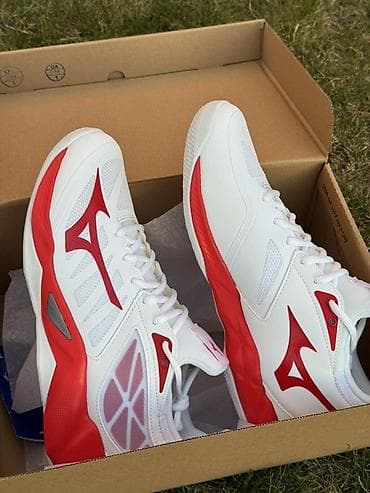 asics волейбол: Мужские кроссовки, 41.5, Mizuno, Б/у, цвет - Белый, Самовывоз — 3