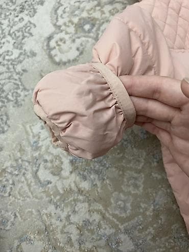 Жаш балдардын бут кийими: Детский зимний комбинезон для девочек 74 размер, розово-пудровый - — 3