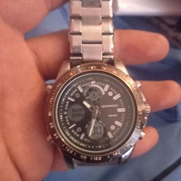 led рюкзак: Часы Quamer аналогово-цифровые - Корпус и браслет из металла, браслет — 3