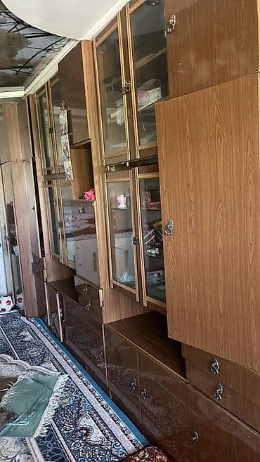 Стенка-шкаф, Тип стенки-шкафа: Модульная, Для зала, Особенности: Для хранения посуды