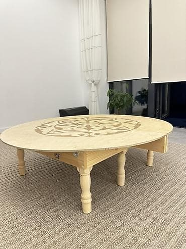 office table: Низкий круглый стол в восточном стиле - Диаметр столешницы: 120–см — 1