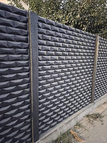 уголник метал: Бетонные секционные заборы с декоративным тиснением Описание: - — 6