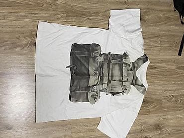 одежда для спорта: Футболка с принтом «разгрузочного жилета» - Цвет основы: белый - — 2