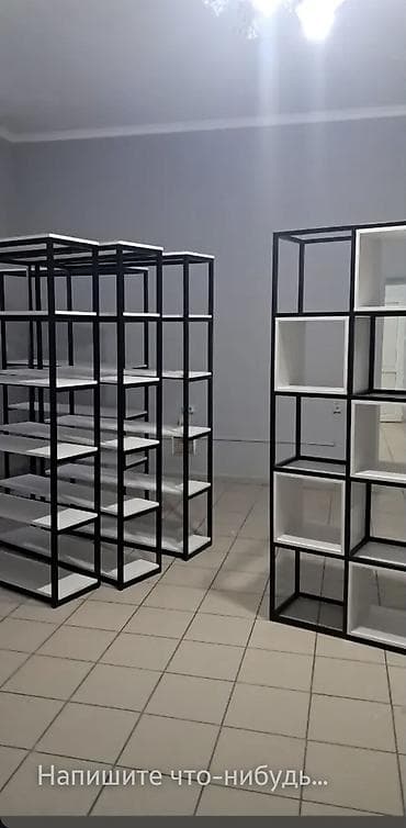 Торговое оборудование: Металлические стеллажи/этажерки в современном стиле лофт. - Каркас — 1
