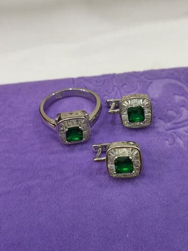 свадебные наборы ручной: Набор украшений, Проба 925, Женские, Новый — 5