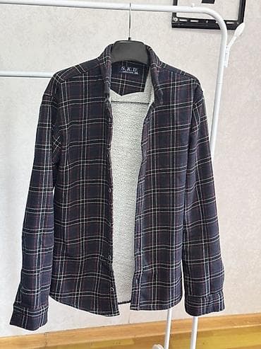 lining s: Мужская рубашка, XL, Б/у, цвет - Синий, Самовывоз, Платная доставка — 1
