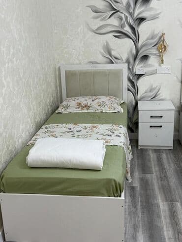 срочно связи переездом: Спальный гарнитур, Односпальная кровать, Двуспальная кровать, Комод, цвет - Белый — 1