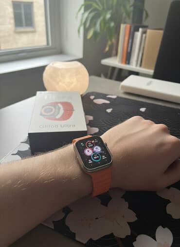 Apple Watch: Смарт‑часы Blulory Glifo8 Ultra - Экран: 2.1" HD дисплей - Звонки по — 1
