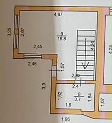 переулок: 53 м², 3 комнаты, Рабочий Городок, Можно с животными — 8