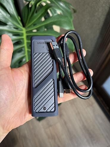 ssd usb: Корпус-адаптер 10гигабит для SSD UGREEN (M.2 NVMe/SATA) с кабелем - — 1