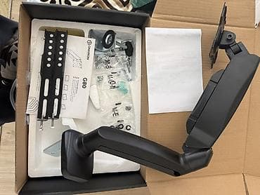 подставка под монитор: Настольный кронштейн для монитора ONKRON G80 Black - Диагональ — 1