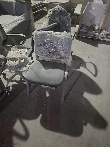 алюминиевые перегородки: Комплект офисной мебели, Стул, Металл, цвет - Серый — 1