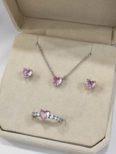 свадебное платье для высокой невесты: Набор украшений, Проба 925, Женские, Новый — 3