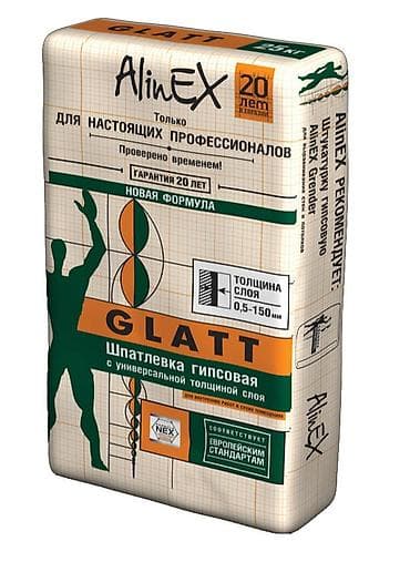 Шпаклевка Alinex, Гипсовая, Сухая
