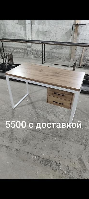 детский двухместный кровать: Письменный/компьютерный стол в современном стиле лофт. - Столешница — 1