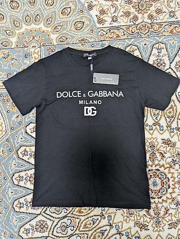 Эркектердин футболкасы, M, Dolce & Gabbana, Жаңы, түсү - Кара, Өзү алып кетүү