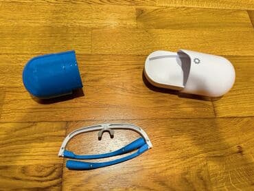 линзы голубые: Очки светотерапии с футляром-капсулой - Компактные очки для — 4