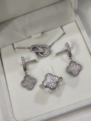 набор пандора: Серебряный Комплект Ванклиф Серебро 925 пробы Дизайн Италия — 9