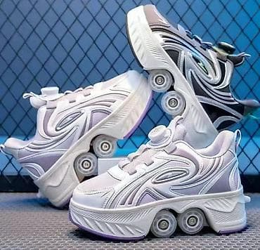 пешка: Кроссовки-трансформеры со скрытыми колёсами - 2-в-1: обычные — 1