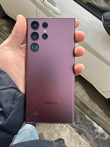 Samsung Galaxy S22 Ultra, Б/у, 256 ГБ, цвет - Фиолетовый, 1 SIM