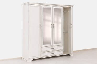 шифонеры: Шифоньер, Новый, Прямой, цвет - Белый, ЛДСП — 5