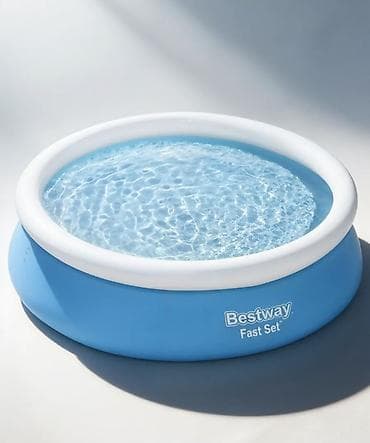 v beach: Надувной бассейн Bestway Fast Set - Размер: 183 × 51 см - Объем: 940 — 2