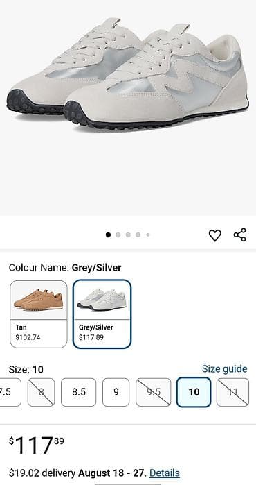slim patch: Кроссовки, 40, 40.5, 41, Steve Madden, Новый, цвет - Серый, Самовывоз — 7