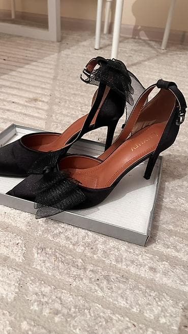 обувь лолита: Туфли-лодочки на каблуке с украшением-бабочкой - Цвет: черный - — 5