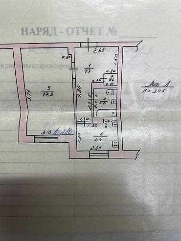 квартира район старый толчок: 1 комната, 34 м², Индивидуалка, 2 этаж, Старый ремонт — 6