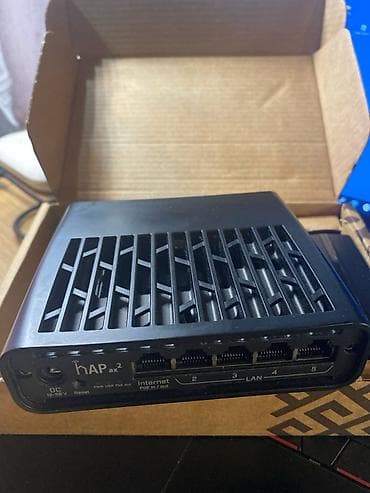 Модемы и сетевое оборудование: MikroTik hAP ax2 — гигабитный беспроводной маршрутизатор для дома и — 1