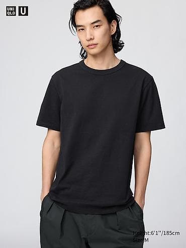костюмы для танца: Мужская футболка, L, XL, Uniqlo, Новый, цвет - Черный, Самовывоз, Бесплатная доставка, Платная доставка — 1
